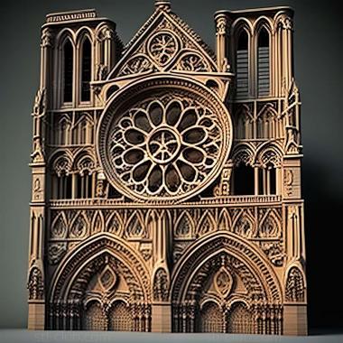 3D model notre dame (STL)